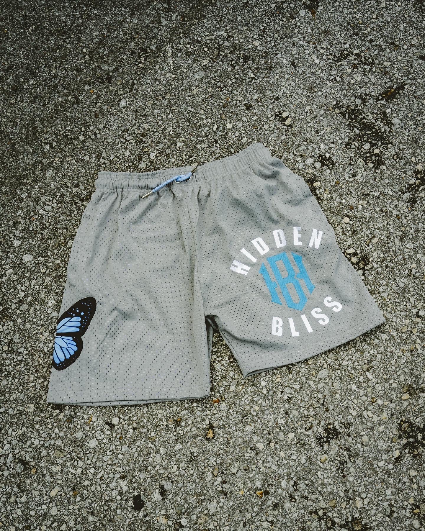 “Transformation” Mesh Shorts- Gray